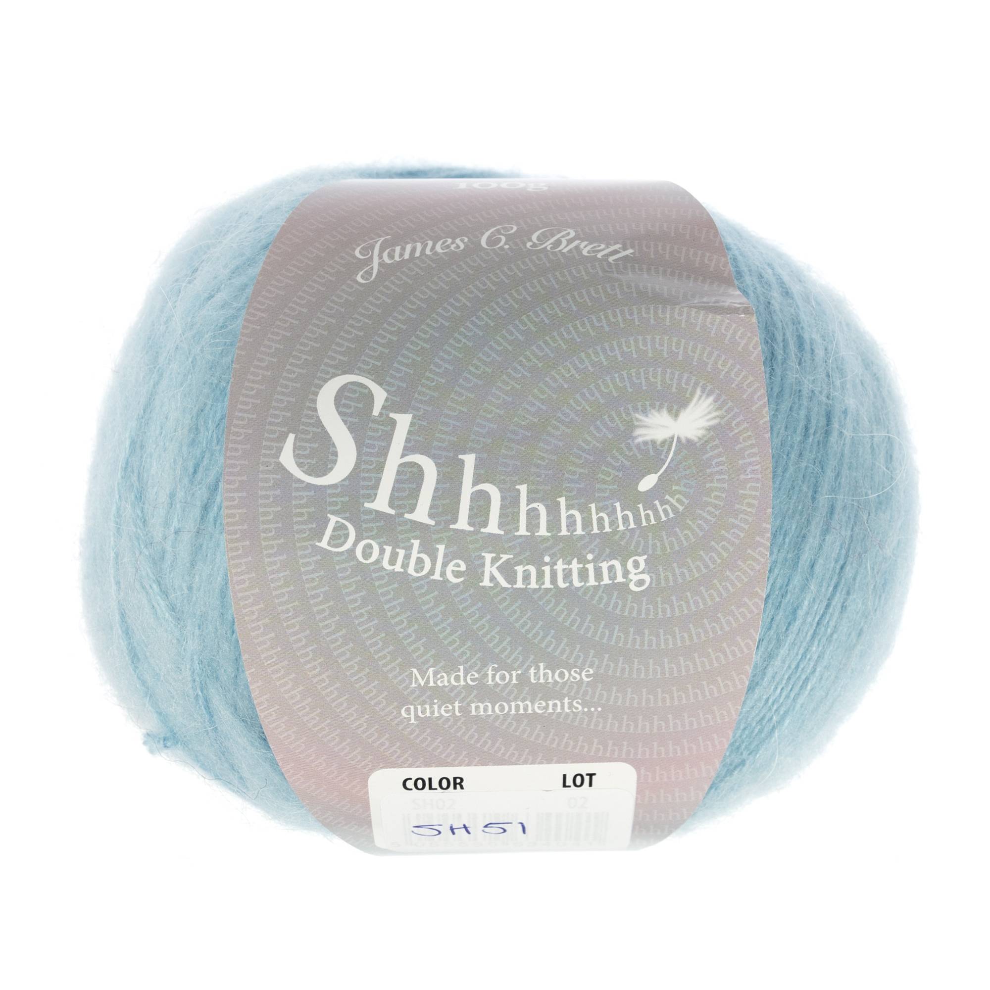 James C Brett China Blue Shhh DK Yarn 100g