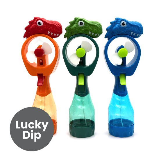 Assorted Dino Spray Mist Fan
