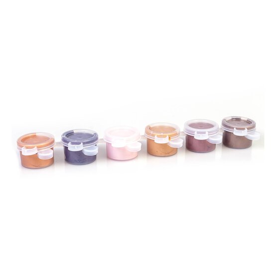 Pink and Gold Metallic Acrylic Craft Paints 5ml 6 Pack