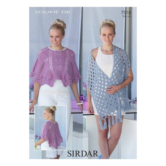 Sirdar Soukie DK Wrap and Cape Digital Pattern 7518