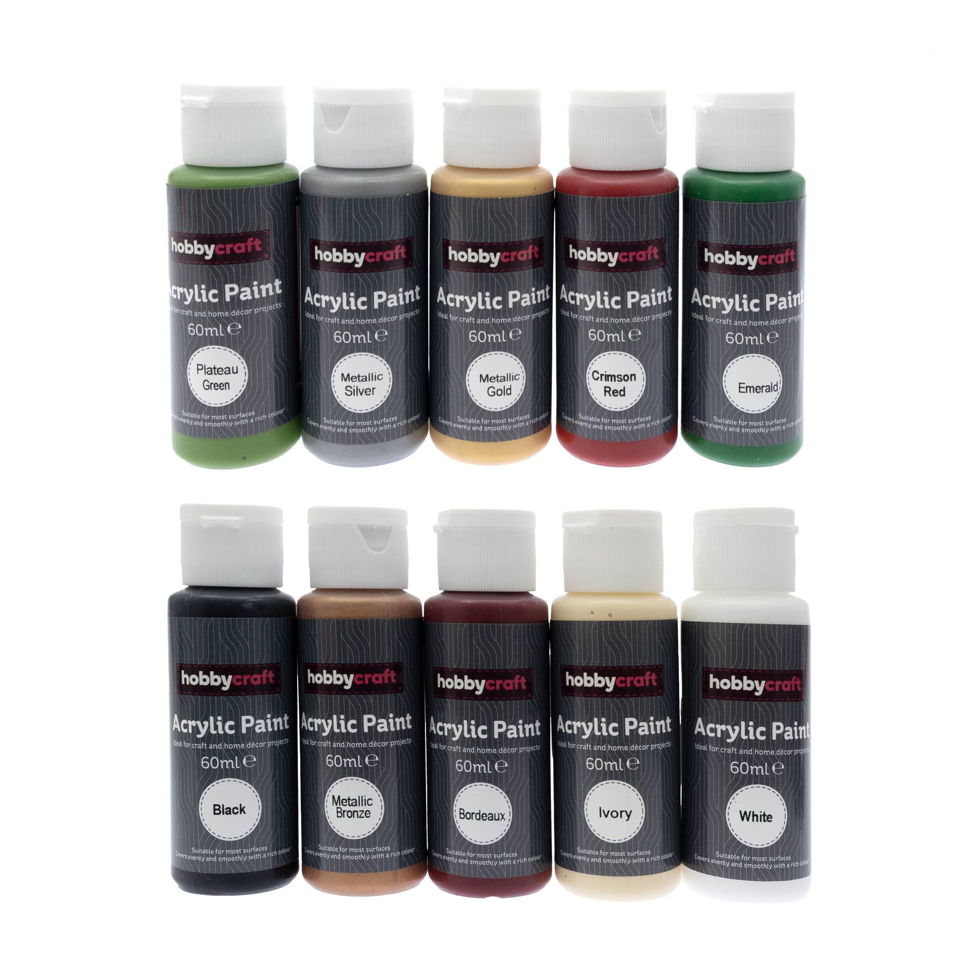 Seasonal Acrylic Craft Paint 60ml 10 Pack