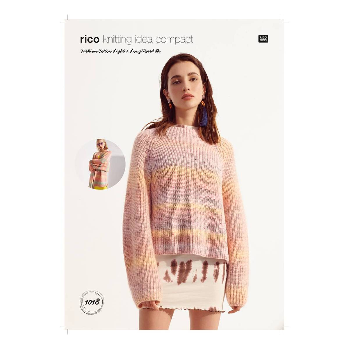 Rico Cotton Light & Long Tweed Sweater Digital Pattern 1018