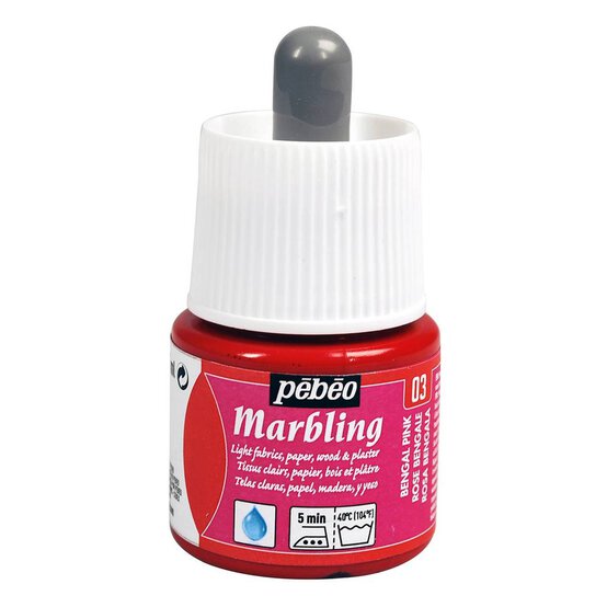 Pebeo Bengal Pink Marbling Ink 45ml