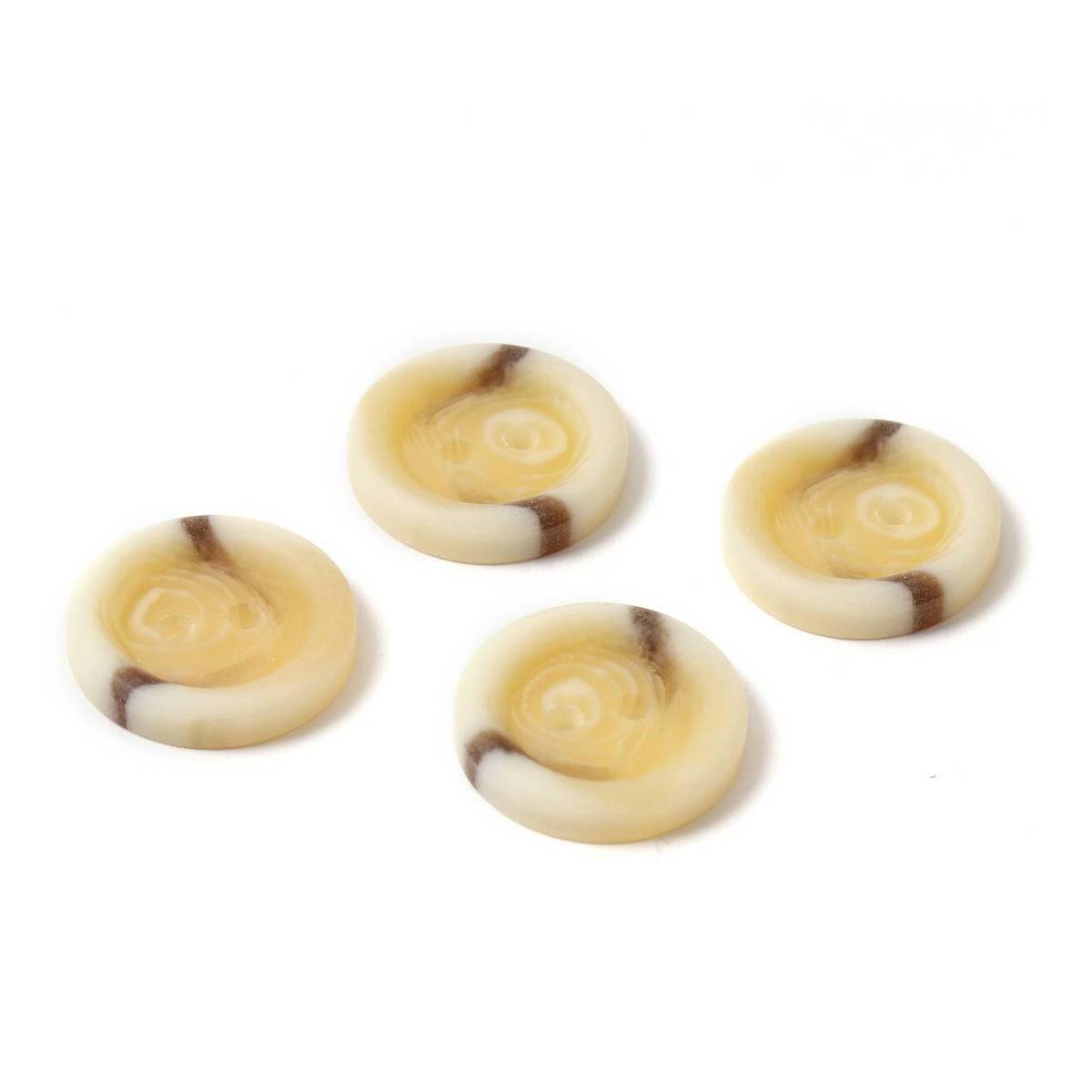 Hemline Assorted Basic Knitwear Button 4 Pack