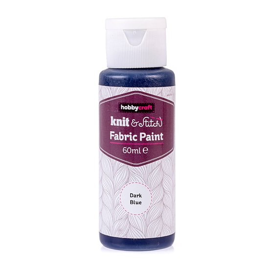 Dark Blue Fabric Paint 60ml