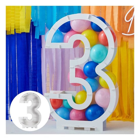 Ginger Ray Balloon Mosaic Number Frame 3