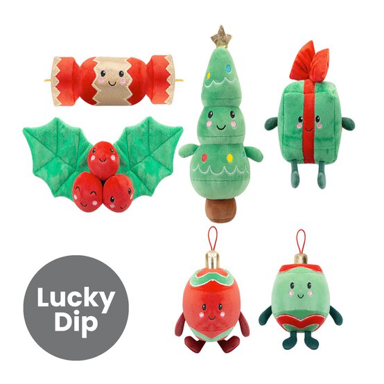 Assorted Red and Green Christmas Foodie 16cm