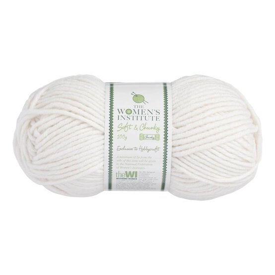 Women’s Institute Cream Soft and Chunky Yarn 100g