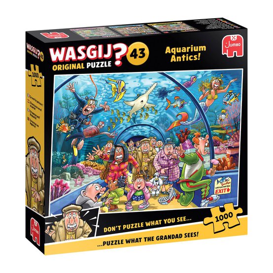 Wasgij Original 43 Aquarium Antics Jigsaw Puzzle 1000 Pieces