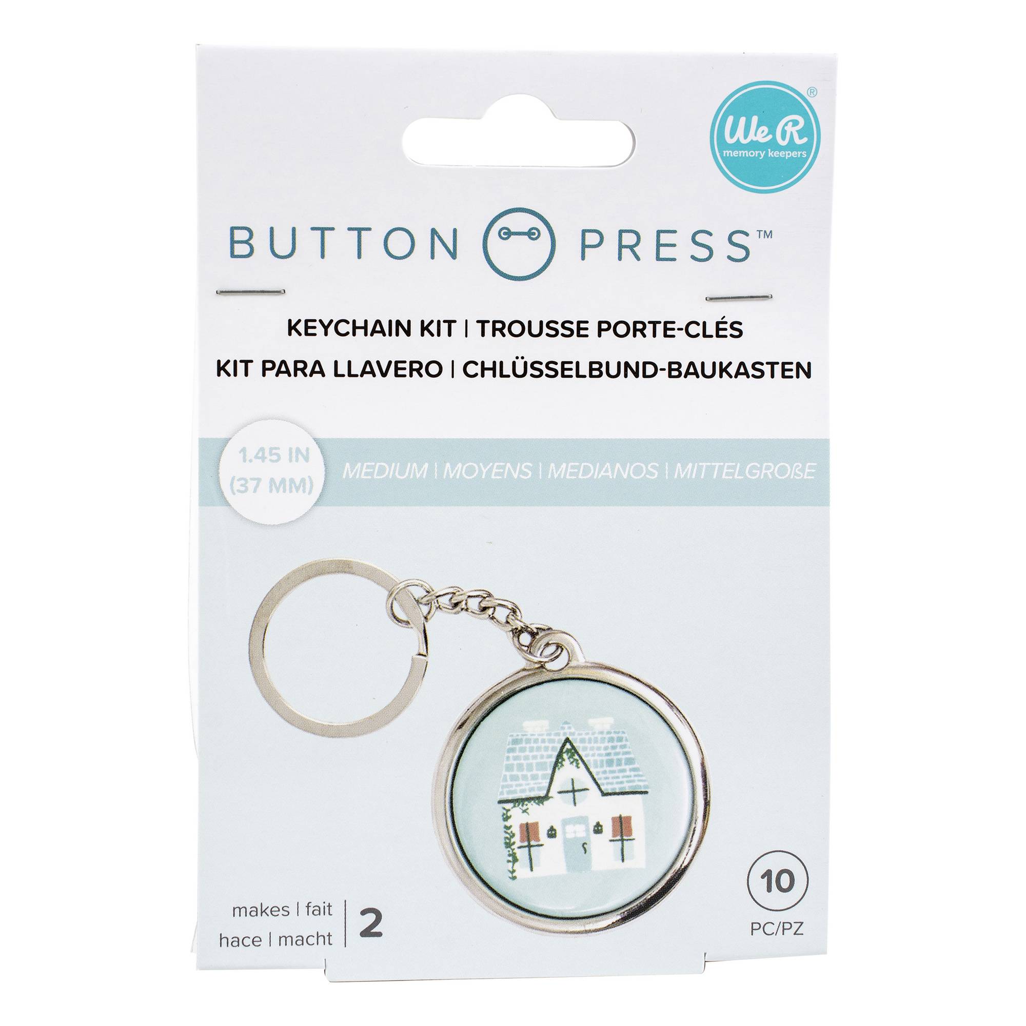 We R Makers Button Press Keychain Kit
