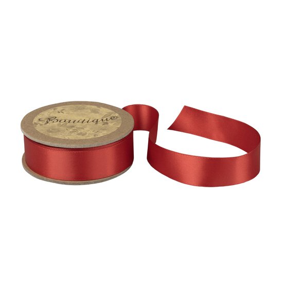 Red Double-Faced Satin Ribbon 18mm x 5m