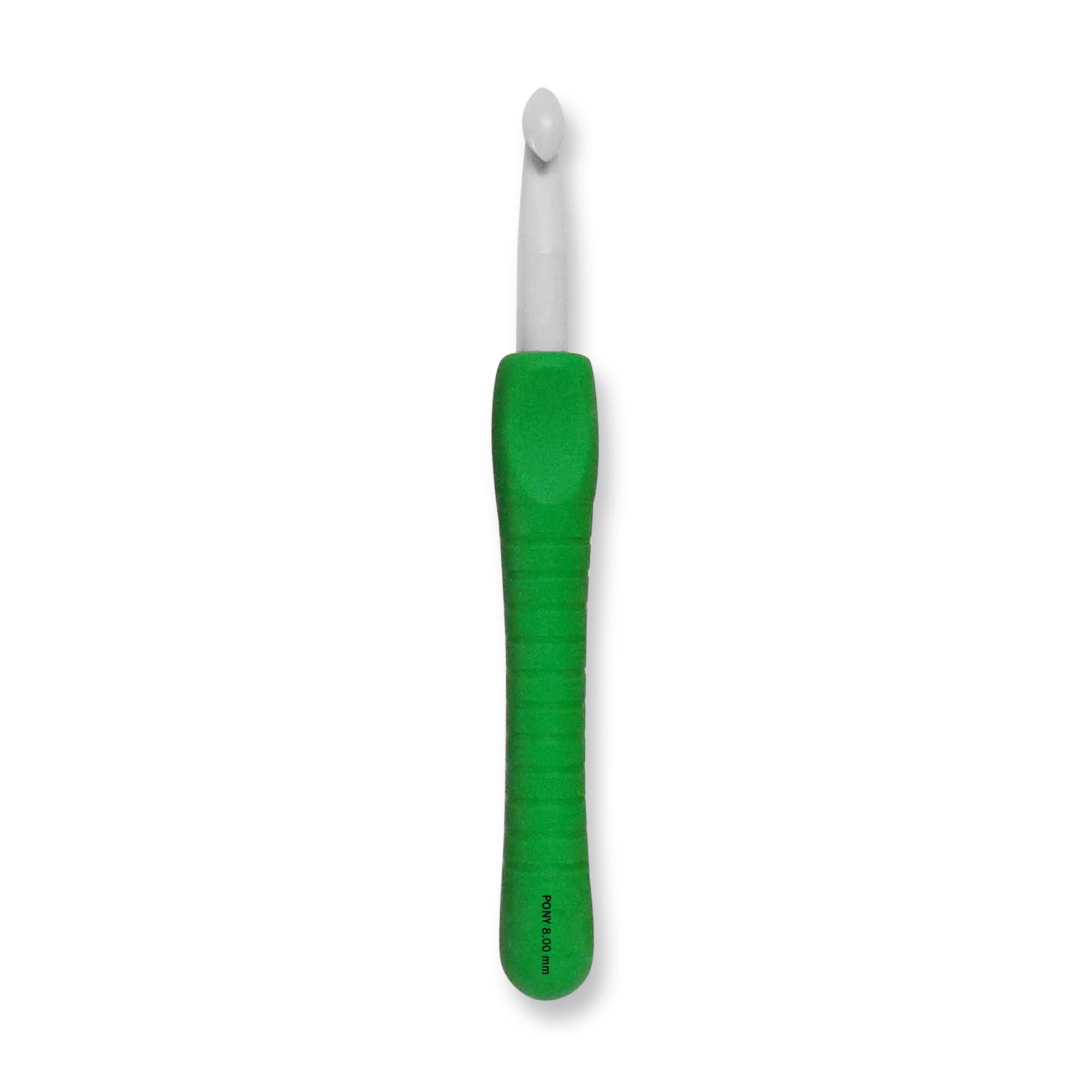 Pony Green Easy Grip Crochet Hook 8mm x 15cm