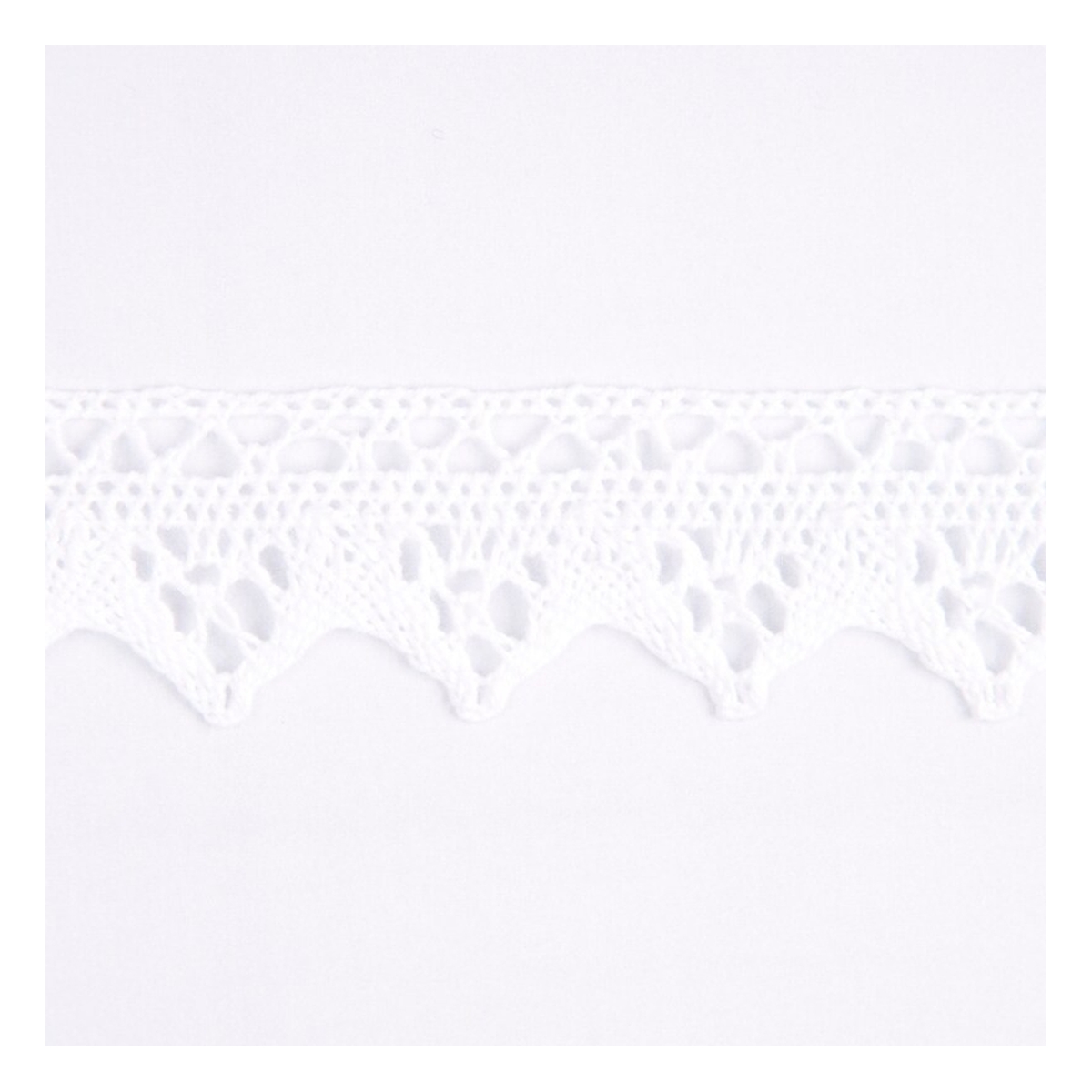 White 30mm Cotton Lace Trim by the Metre