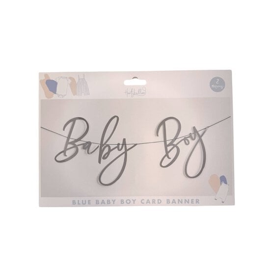 Blue Baby Boy Card Banner 2m