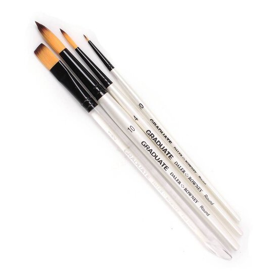 Daler-Rowney Graduate Watercolour Brushes 4 Pack