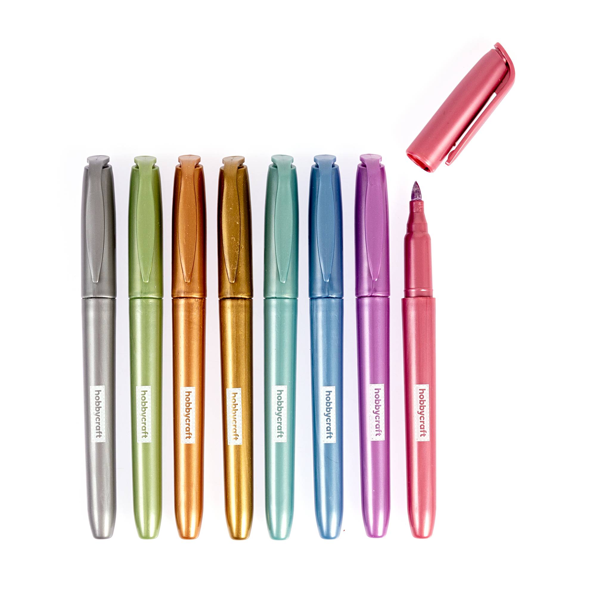 Metallic Brush Pens 8 Pack