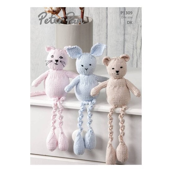 Peter Pan Baby Cotton Cat Rabbit and Bear Digital Pattern P1309
