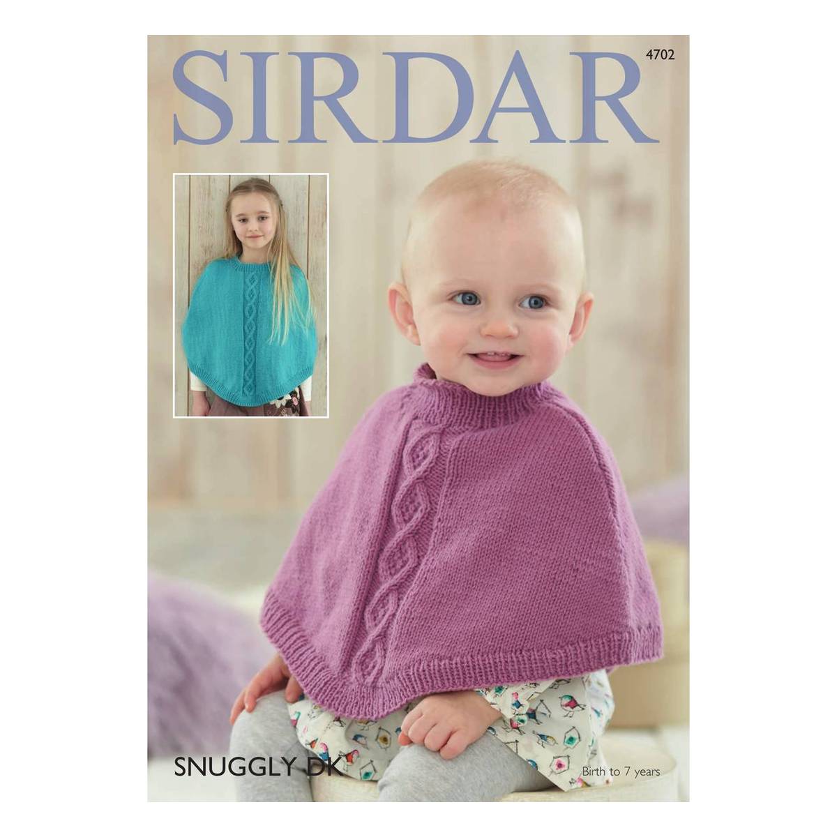 Sirdar Snuggly DK Ponchos Digital Pattern 4702