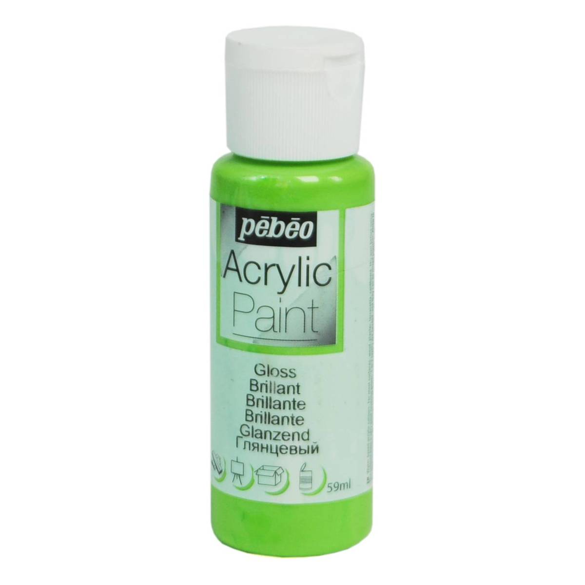 Pebeo Natural Green Gloss Acrylic Craft Paint 59ml
