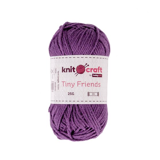 Knitcraft Purple Tiny Friends Yarn 25g