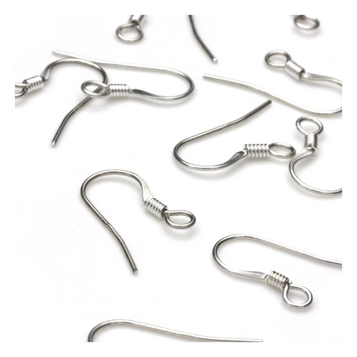 Beads Unlimited Sterling Silver Long Ballwire Fish Hooks 2 Pack