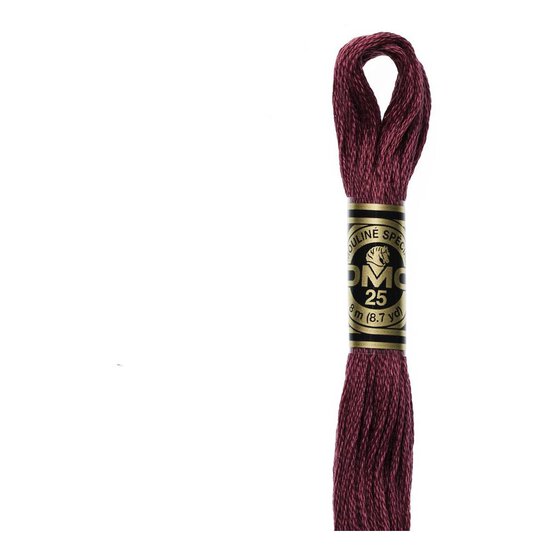 DMC Pink Mouline Special 25 Cotton Thread 8m (3685)