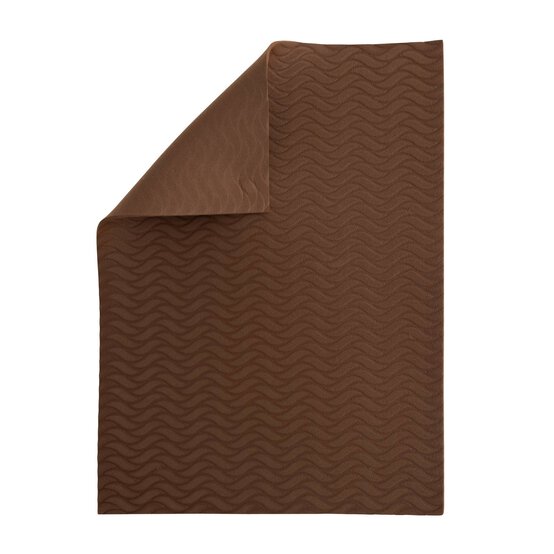 Brown Wavy Embossed EVA Foam Sheet 22.5cm x 30cm