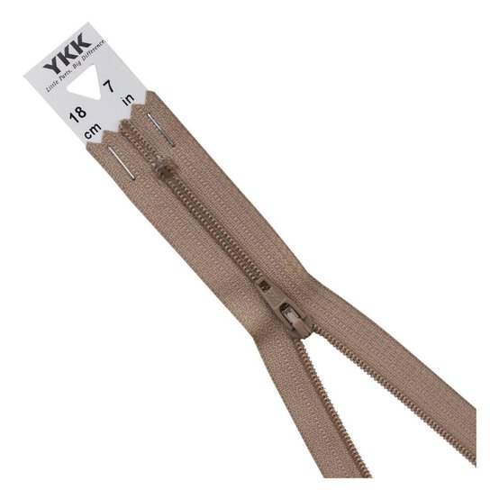 YKK Fawn Dress and Skirt Zip 18cm