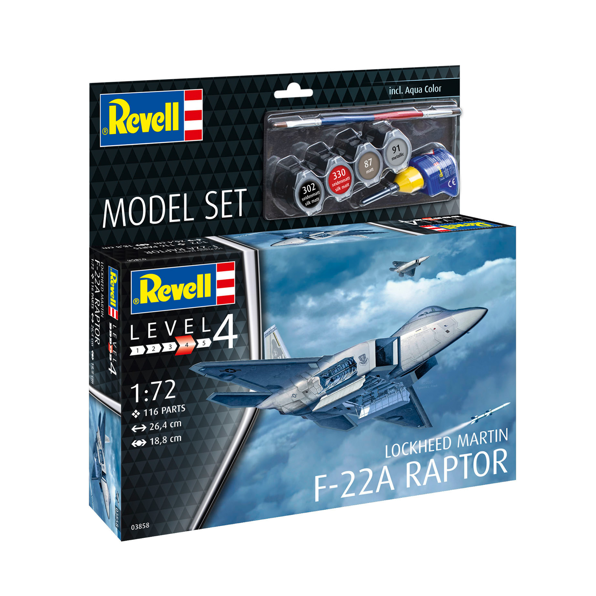 Revell Lockheed F-22 Model Set 1:72