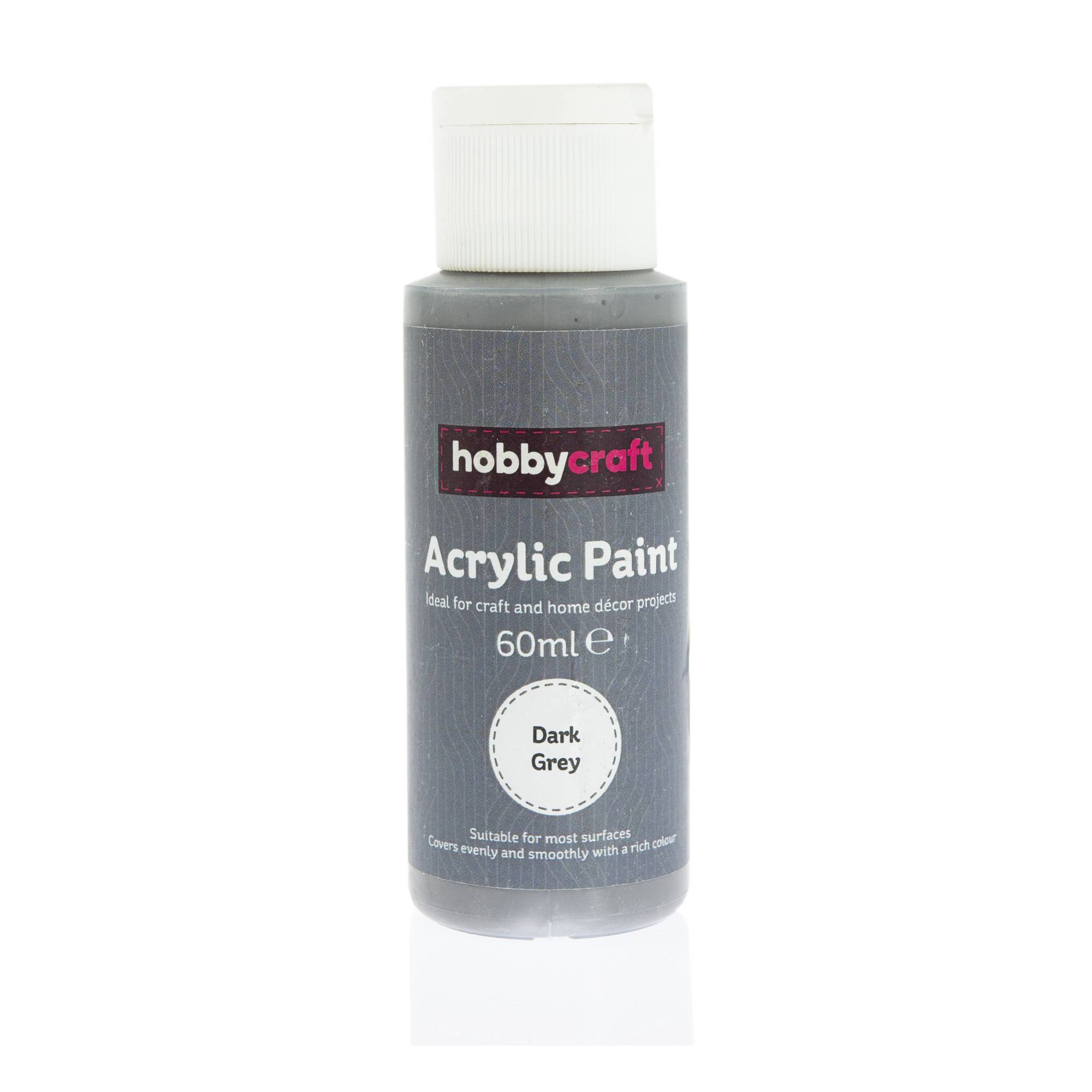 Dark Grey Acrylic Craft Paint 60ml