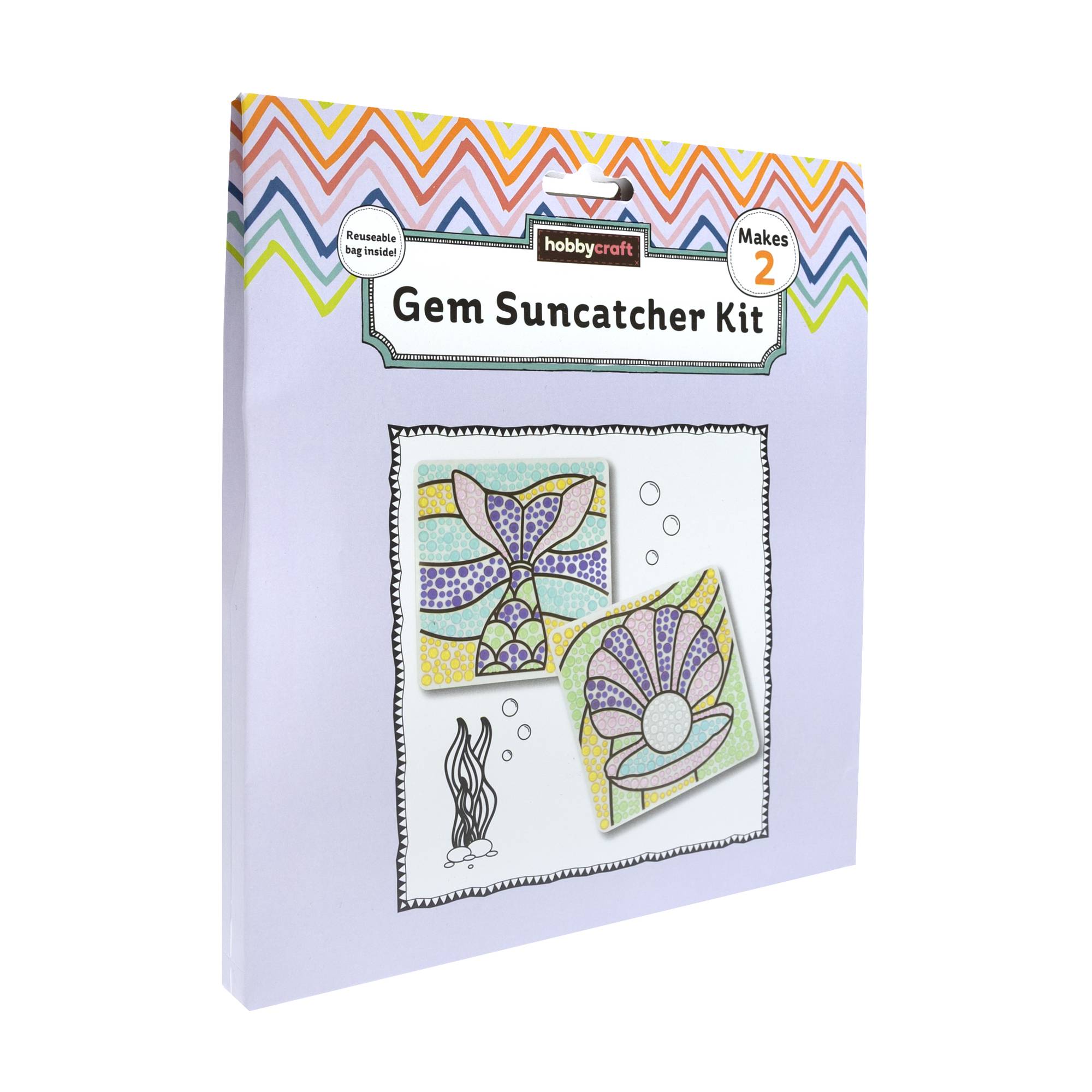 Mermaid Gem Suncatcher Kit 2 Pack