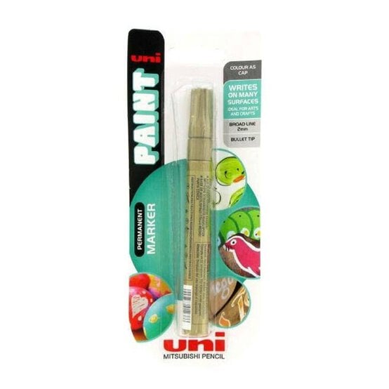 Uni Paint Gold Broad Line Bullet Tip Permanent Marker