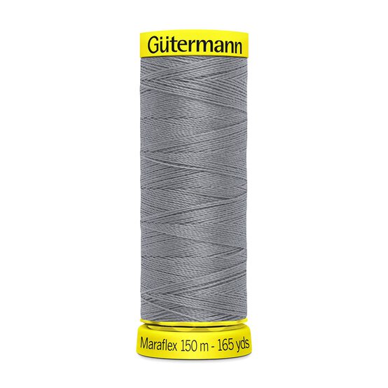 Gutermann Silver Grey Maraflex Stretchy Sewing Thread 150m (40)