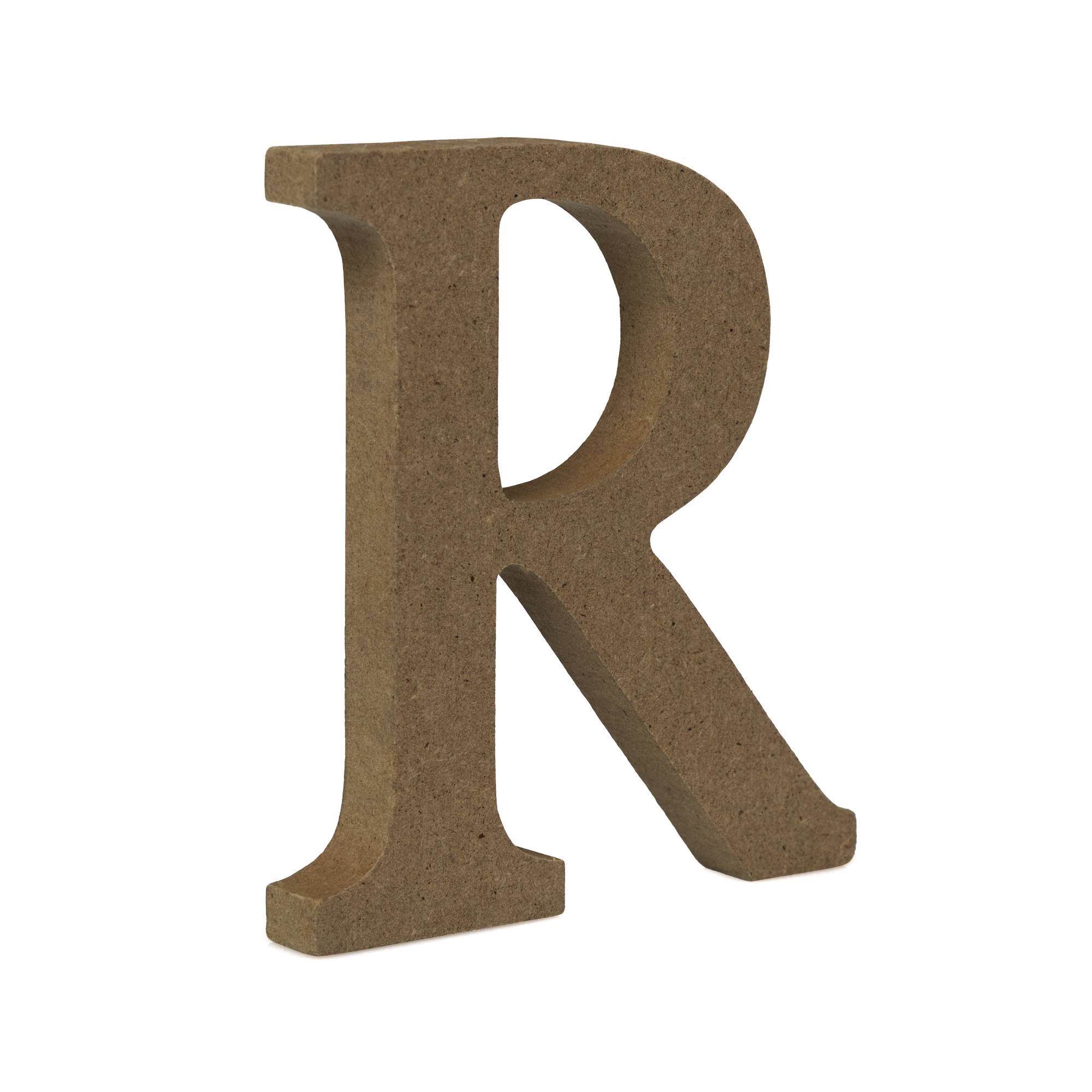 MDF Wooden Letter R 8cm