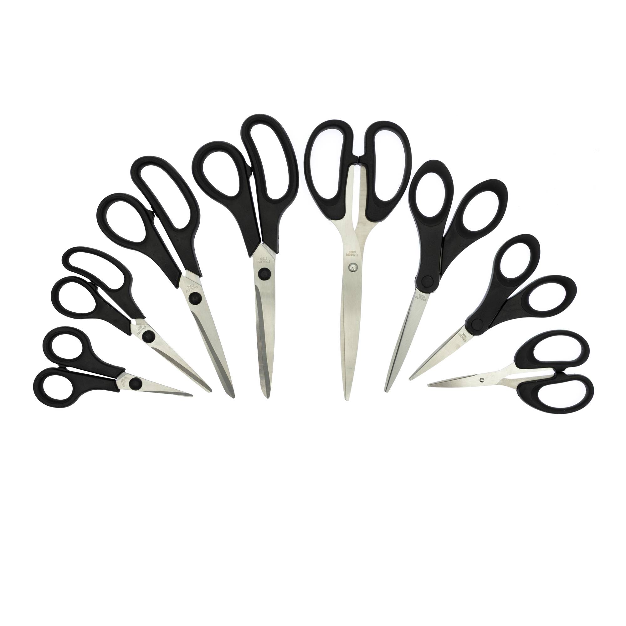 Soft Grip Scissors 8 Pack