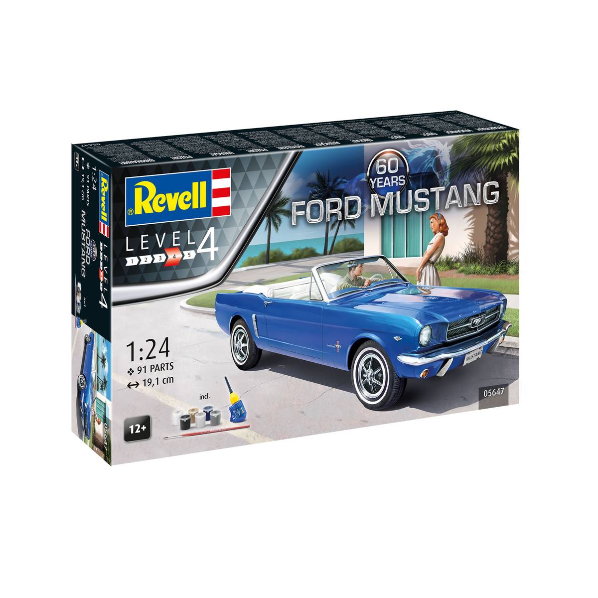 Revell 60th Anniversary Ford Mustang Model Set 1:24