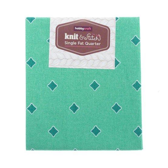 Green Diamond Single Cotton Fat Quarter