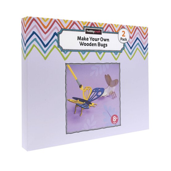 Make Your Own Wooden Bugs Kit 2 Pack