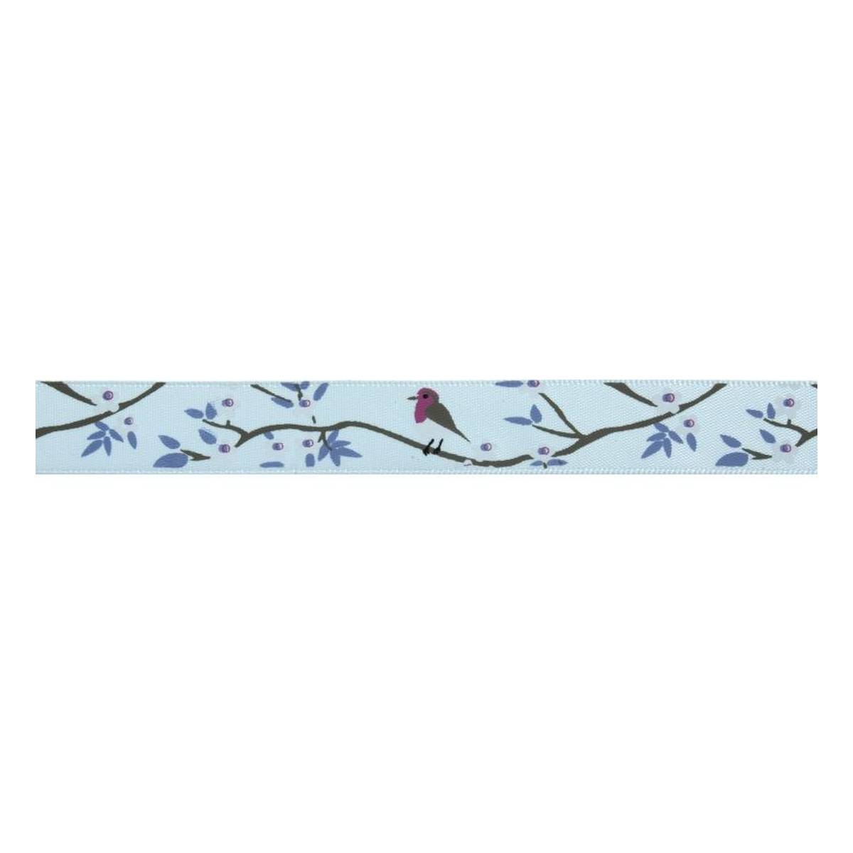 Blue Robin Cotton Ribbon 15mm x 5m