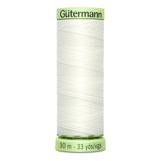 Gutermann White Top Stitch Thread 30m (111)
