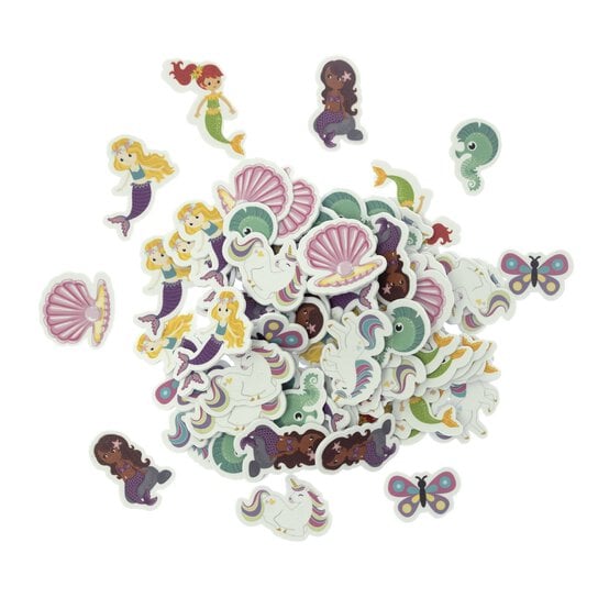 Mermaid and Unicorn Foam Stickers 42g