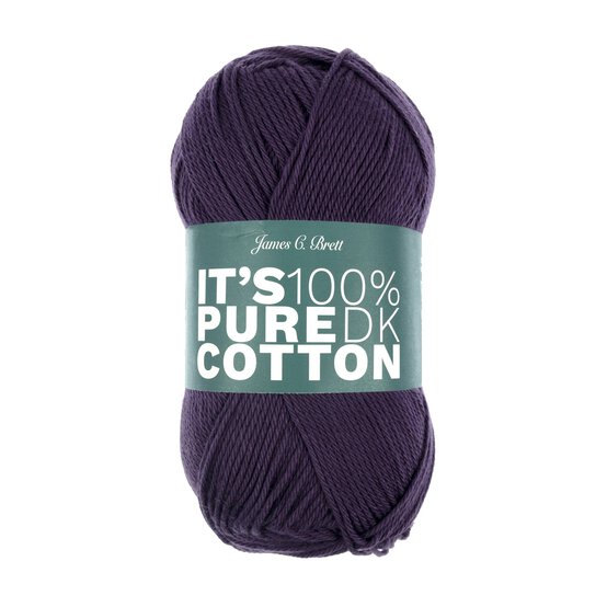 James C Brett Deep Purple It’s Pure Cotton Yarn 100g
