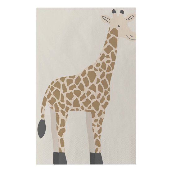 Ginger Ray Giraffe Napkins 16 Pack
