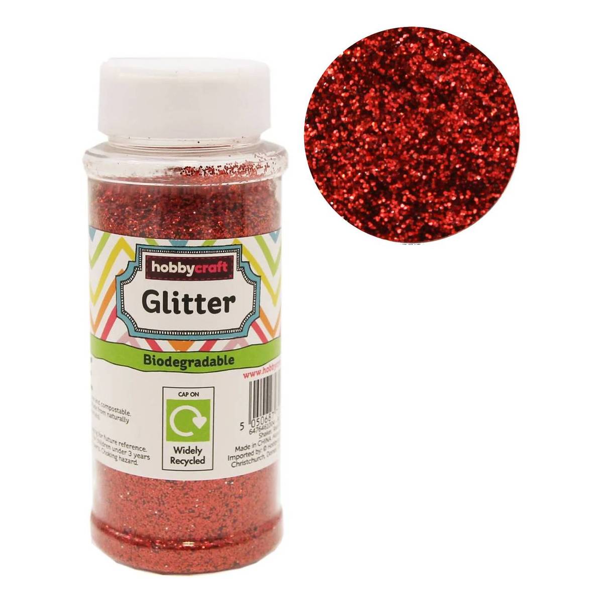 Red Biodegradable Glitter Shaker 80g