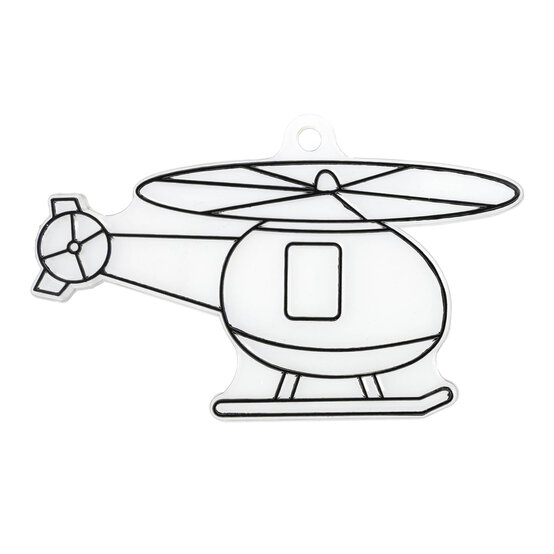 Helicopter Plastic Suncatcher