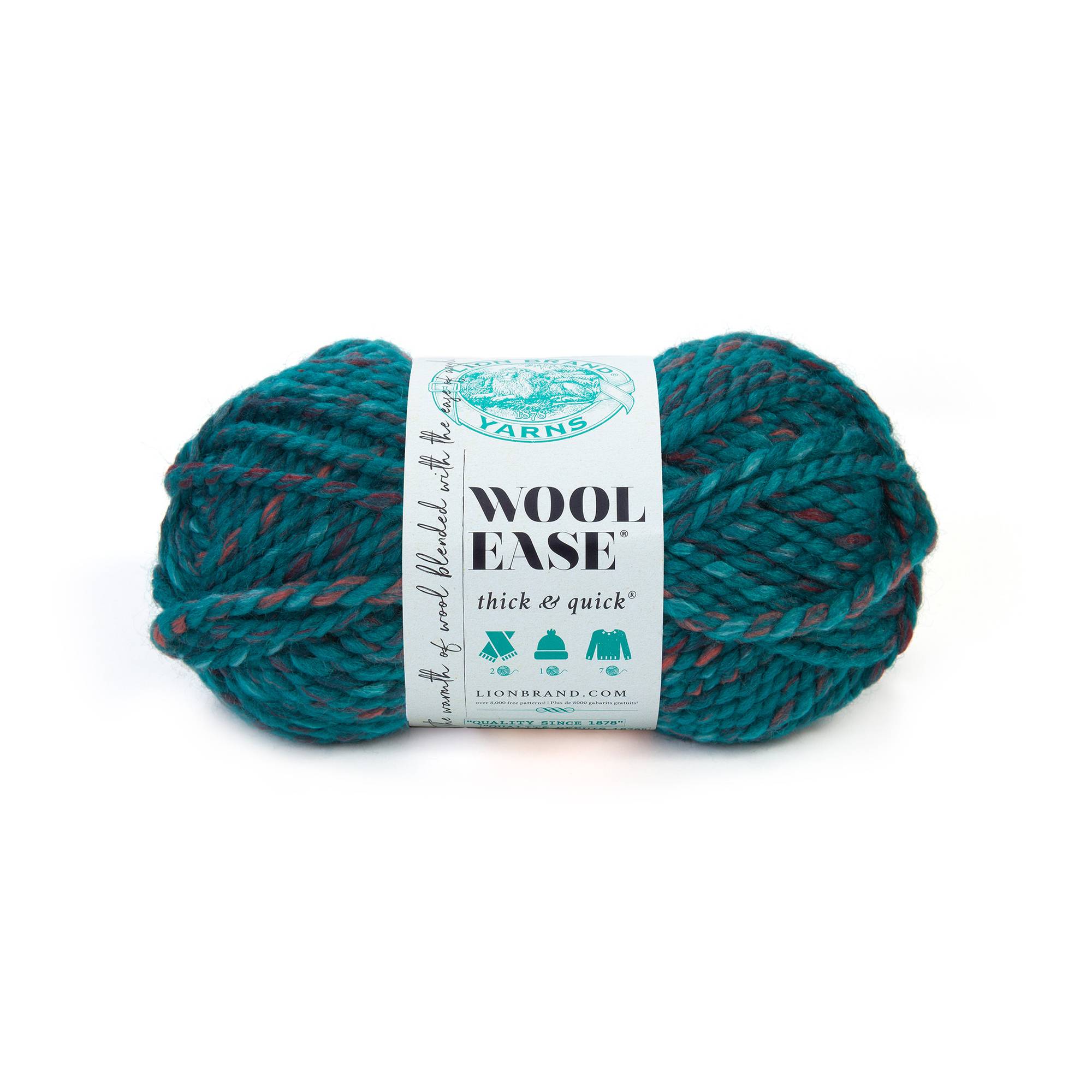 Lion Brand Deep Lagoon Wool-Ease Thick & Quick 170g