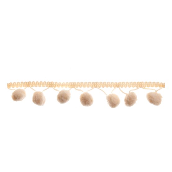 Cream 20mm Pom Pom Trim by the Metre