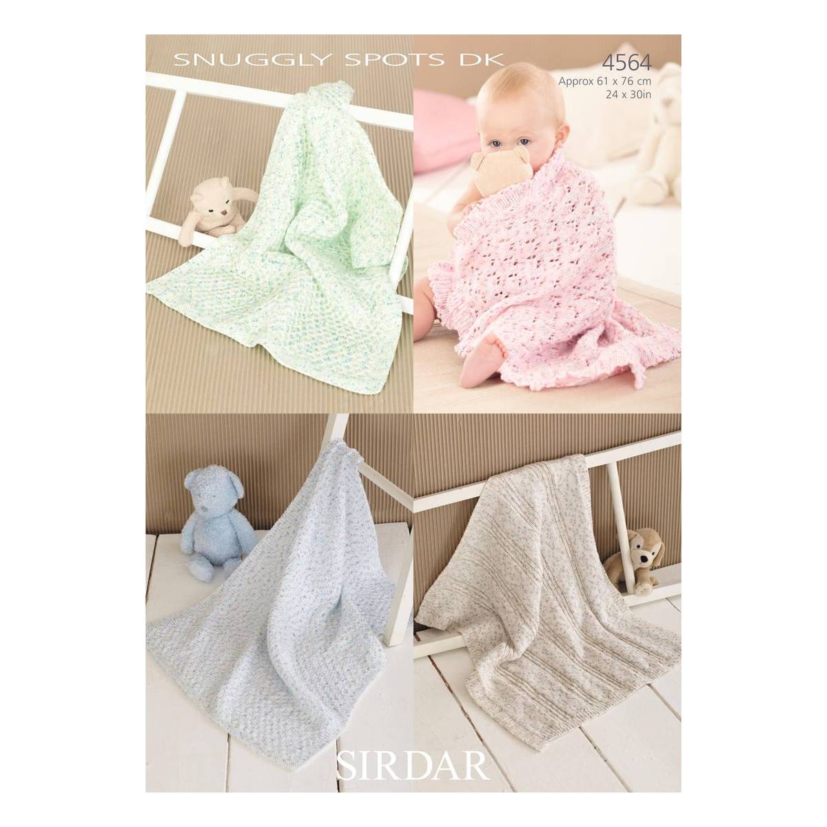 Sirdar Snuggly Spots DK Blanket Digital Pattern 4564