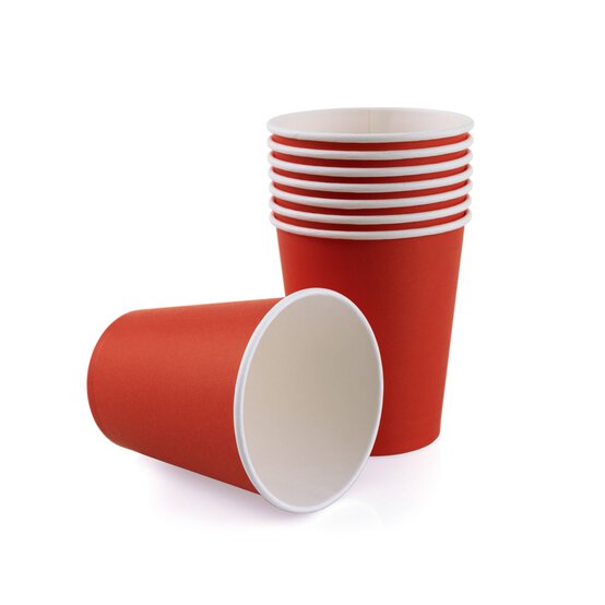 Classic Red Paper Cups 8 Pack
