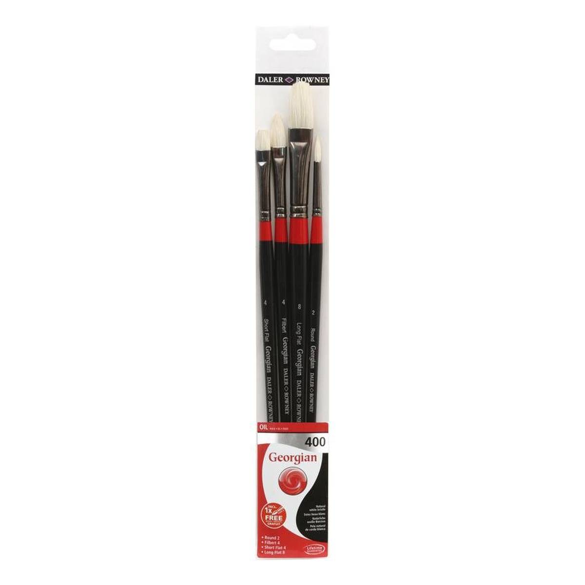 Georgian Oil Painting Brushes Set 400 4 Pack